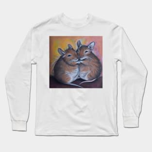 Degu Oil Painting Long Sleeve T-Shirt